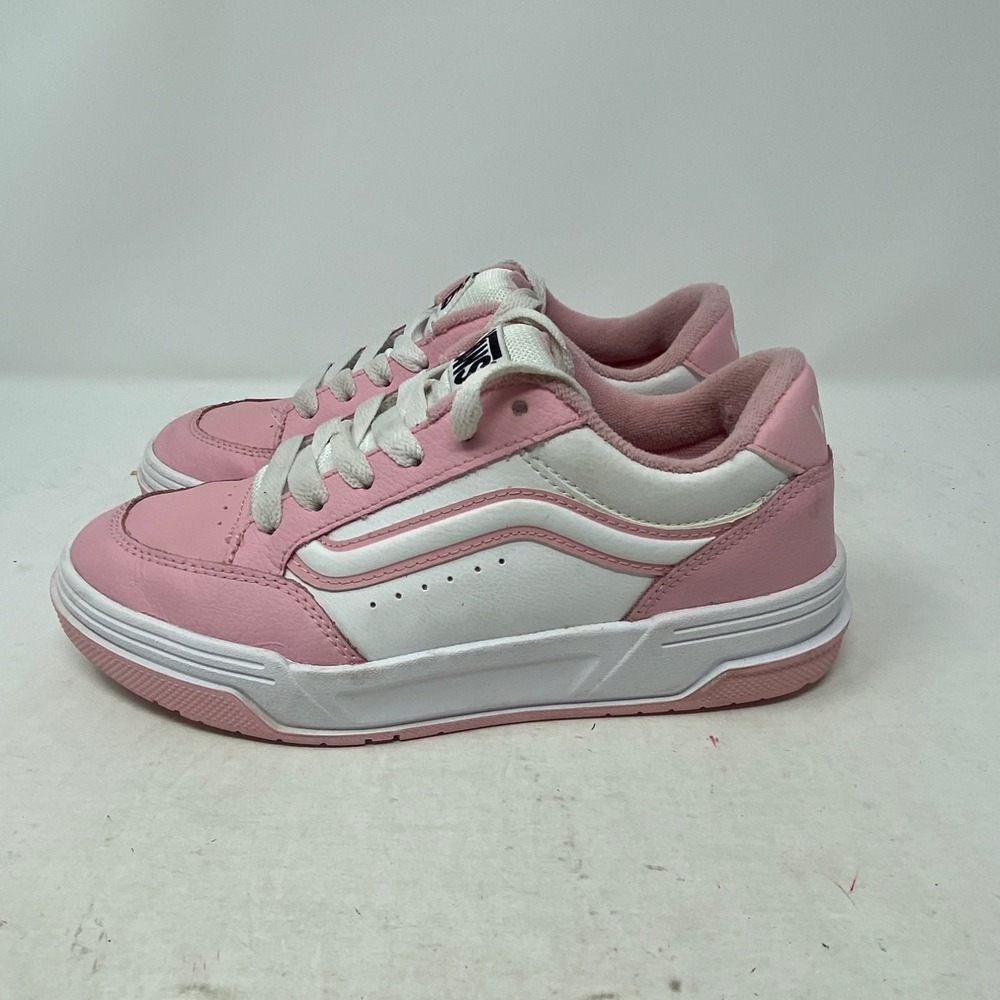 Vans Upland Girls Pink Leather Skate Sneakers US 4 721356 Retro Y2K Padded